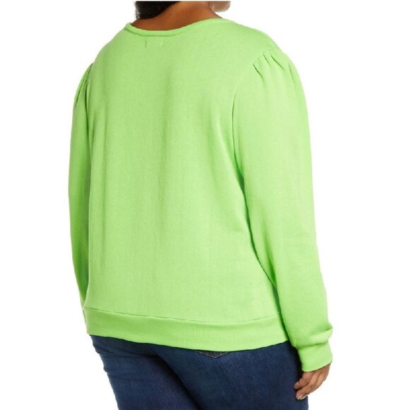 HALOGEN Puff Sleeve Sweatshirt - Picture 2 of 7